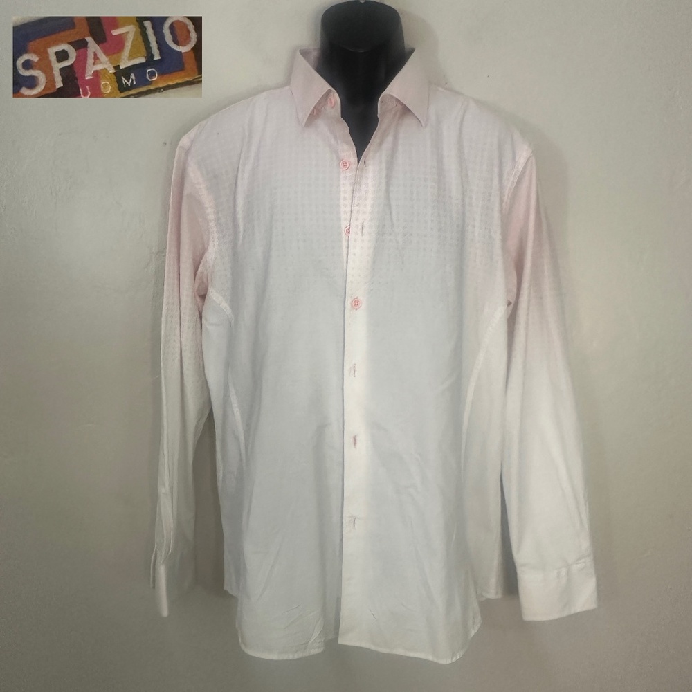 Spazio Gradient Polka Dot Long Sleeve Shirt XL Gently worn 100% cotton
